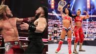 WWE यूनिवर्सल चैंपियन रोमन रेंस vs ऐज & SmackDown विमेंस चैंपियन साशा बैंक्स vs बियांका ब्लेयर